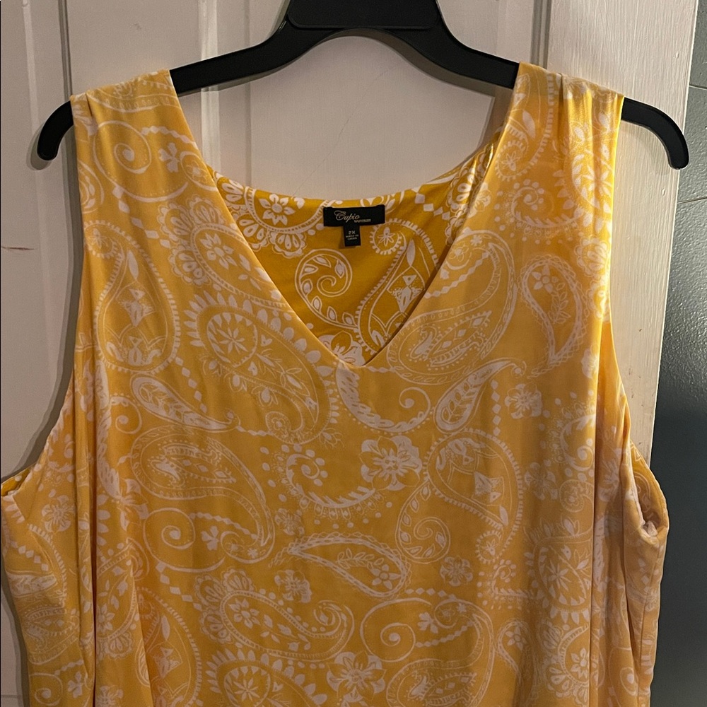 Cupio Yellow High Low Dress